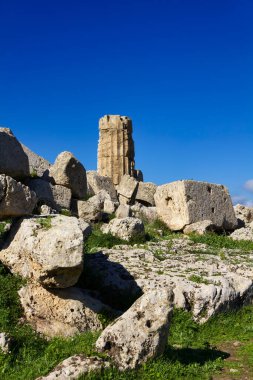 İtalya, Sicilya, Selinunte, Yunan Hera Tapınağı sütunları (MÖ 409).)