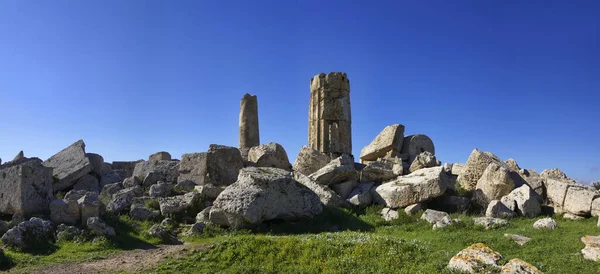 Talya Sicilya Selinunte Yunan Hera Tapınağı Sütunları 409 — Stok fotoğraf