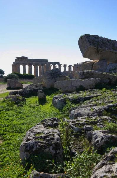 イタリア シチリア島 セリヌンテ島 ギリシャ時代の寺院 409 — ストック写真