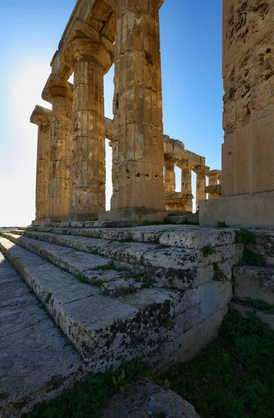 Itália Sicília Selinunte Templo Grego Hera 409 — Fotografia de Stock