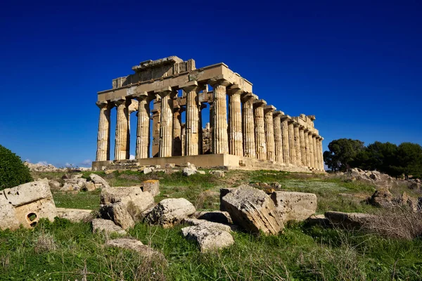 Italia Sicilia Selinunte Tempio Greco Era 409 — Foto Stock
