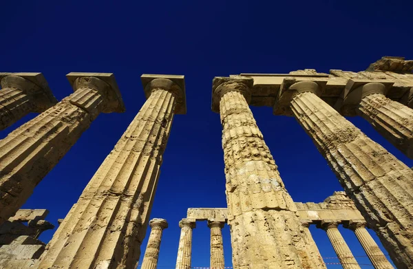 Olaszország Szicília Selinunte Görög Héra Templom 409 Stock Kép