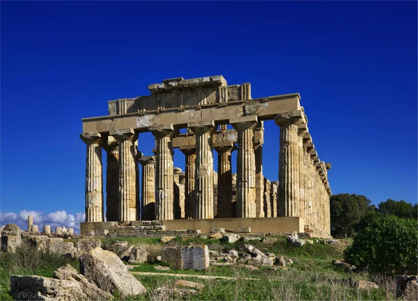 Italien Sicilien Selinunte Det Grekiska Hera Templet 409 — Stockfoto