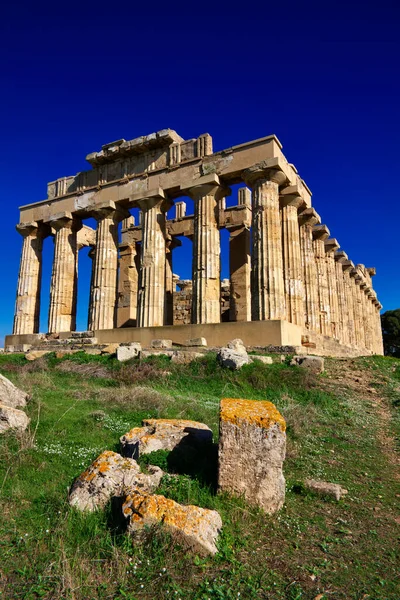 Talya Sicilya Selinunte Yunan Hera Tapınağı 409 — Stok fotoğraf