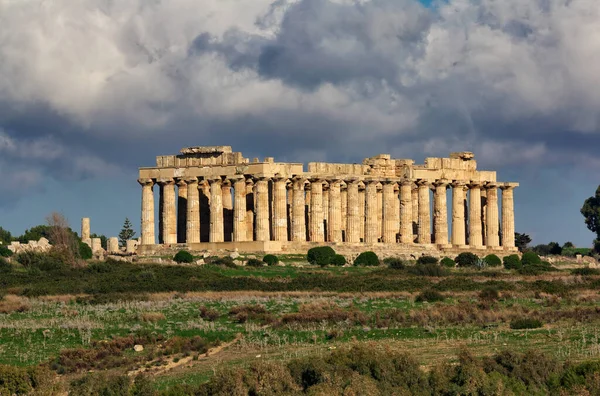 Italia Sicilia Selinunte Tempio Greco Era 409 — Foto Stock