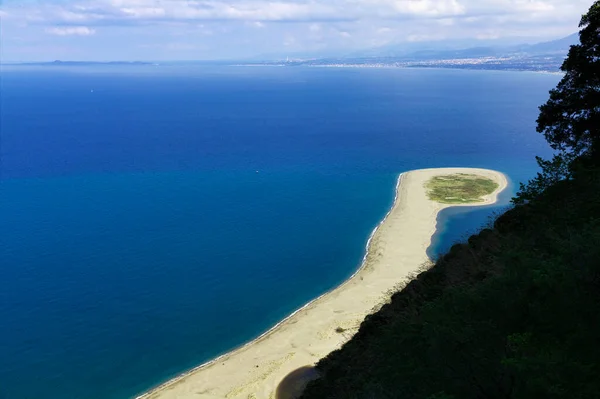 Ιταλία Σικελία Τίρραινα Θάλασσα Τινδάρη Θέα Στην Παραλία Και Την — Φωτογραφία Αρχείου