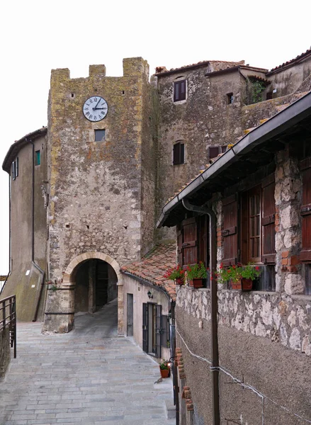 Itália Toscana Capalbio Grosseto Vista Portão Entrada Para Parte Antiga — Fotografia de Stock