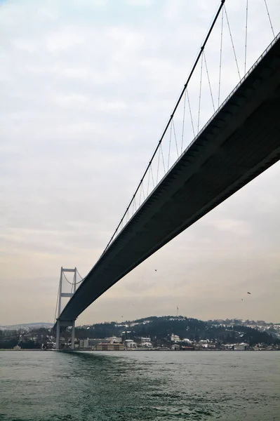 Turquía Estambul Canal Del Bósforo Puente Del Bósforo — Foto de Stock