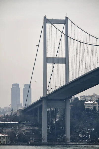 Turchia Istanbul Canale Del Bosforo Ponte Sul Bosforo — Foto Stock