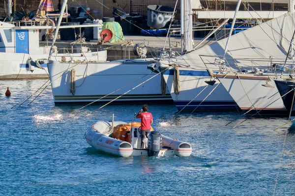 Talya Sicilya Akdeniz Marina Ragusa Ragusa Eyaleti Mayıs 2021 Limandaki — Stok fotoğraf