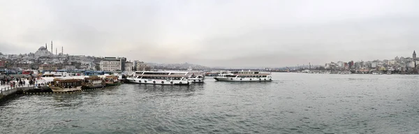 Турция Стамбул Панорамный Вид Золотой Рог Город — стоковое фото