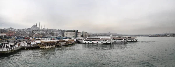 Törökország Isztambul Panorámás Kilátás Aranyszarvára Városra — Stock Fotó