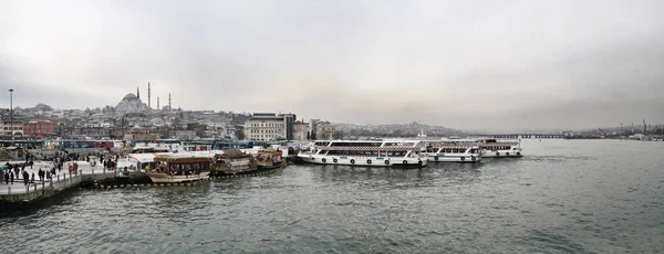 Türkiye Stanbul Altın Boynuz Kentin Panoramik Manzarası — Stok fotoğraf