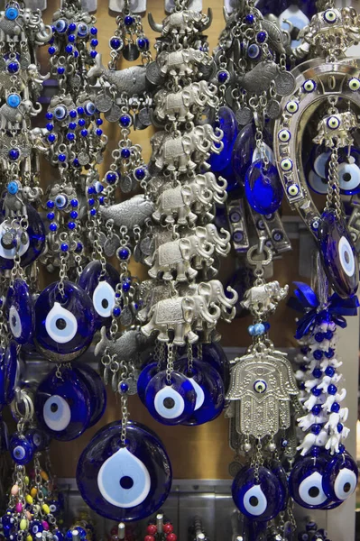 Turquía Estambul Gran Bazar Kapalicarsi Turquía Estambul Joyería Plata Con — Foto de Stock