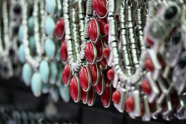 Turkije Istanbul Grand Bazaar Kapalicarsi Turkije Istanbul Handgemaakte Turkse Zilveren — Stockfoto