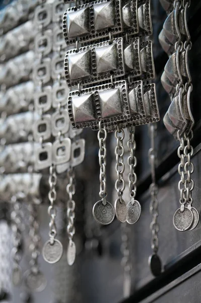 Turkije Istanbul Grand Bazaar Kapalicarsi Turkije Istanbul Handgemaakte Turkse Zilveren — Stockfoto