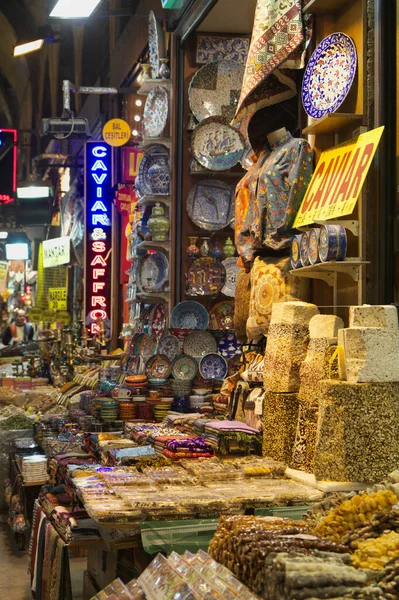 Turkije Istanbul Grand Bazaar Kapalicarsi Turkse Producten Koop — Stockfoto