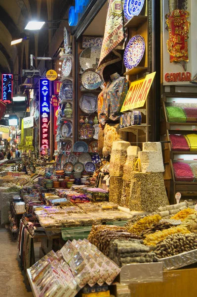 Turkije Istanbul Grand Bazaar Kapalicarsi Turkse Producten Koop — Stockfoto