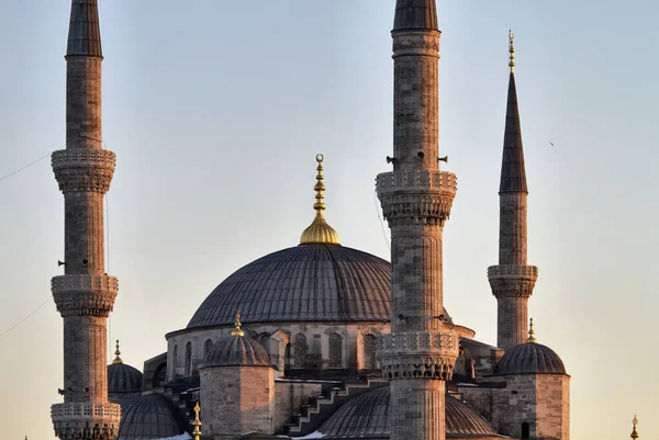 Türkei Istanbul Sultanahmet Kaisermoschee Bei Sonnenuntergang Auch Als Blaue Moschee — Stockfoto