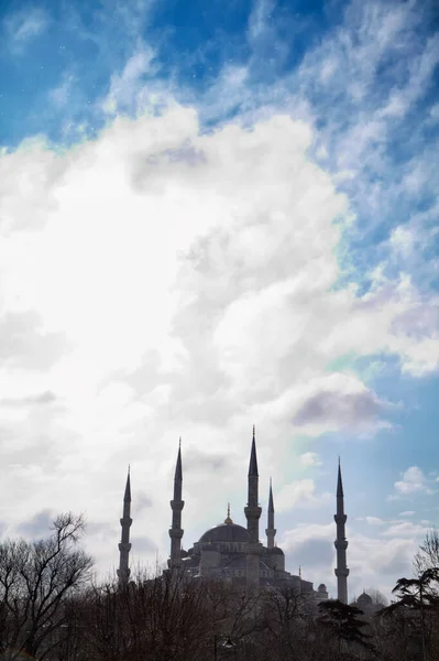 Turkey Istanbul Sultanahmet Imperial Mosque Also Known Blue Mosque Sunset — Stock Photo, Image