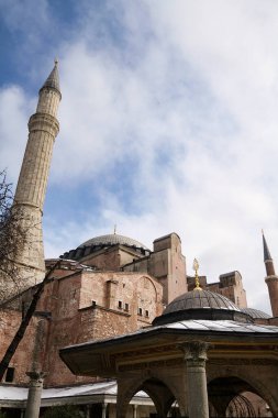 Türkiye, İstanbul, St. Sophia Katedrali (4. yüzyılda Büyük Costantine tarafından inşa edilmiş ve 6. yüzyılda Justinian tarafından yeniden inşa edilmiştir.)
