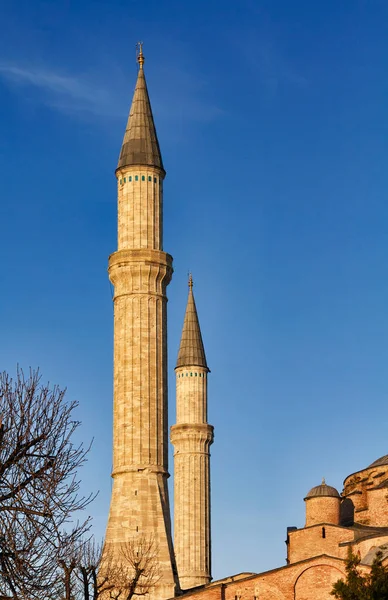 Turkey Istanbul Sophia Cathedral Sunset Built 4Th Century Costantine Great — Stock Photo, Image