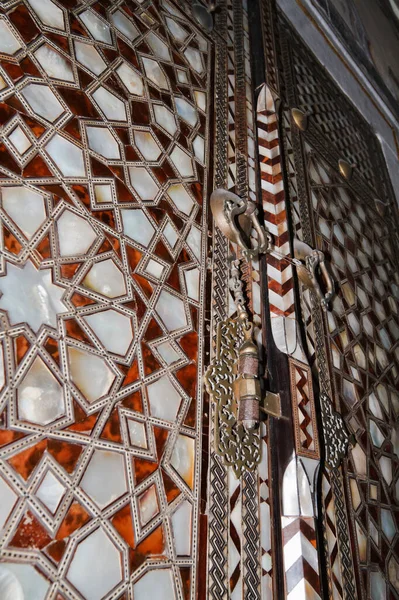 Turkey Istanbul Topkapi Palace Harem Closeup Door Decoration One Rooms — Stock Photo, Image