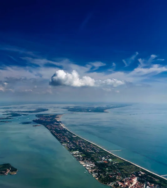 Italia Veneto Laguna Veneta Veduta Aerea — Foto Stock