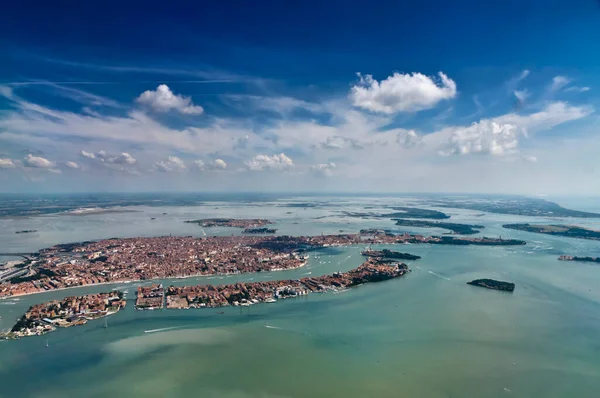 Italia Veneto Vista Aérea Venecia Laguna Veneciana — Foto de Stock