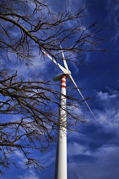 Italy Sicily Ragusa Countryside Eolic Energy Turbine — Stock Photo, Image