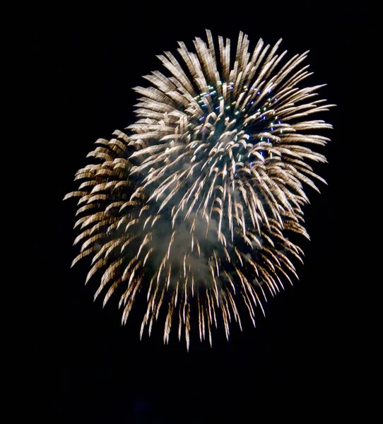 Italie Sicile Marina Ragusa Feux Artifice Sur Plage — Photo