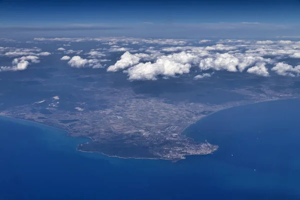 Ιταλία Τοσκάνη Εναέρια Άποψη Του Piombino Και Των Ακτών Της — Φωτογραφία Αρχείου