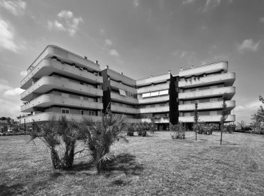 İtalya, Roma, Pramopolini Parkı 'nda özel bir bina manzarası