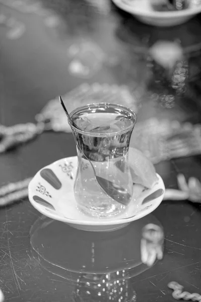 Turkey Istanbul Turkish Tea Served Bar — Stock Photo, Image