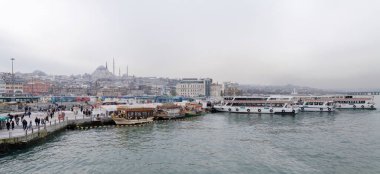 Türkiye, İstanbul, 27 Ocak 2010, İstanbul 'un İstanbul manzarası, İstanbul Boğaz Kanalı - EDITORIAL