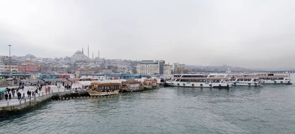 トルコ イスタンブール 2010年1月27日 ボスポラス海峡からの街の眺め Editorial — ストック写真