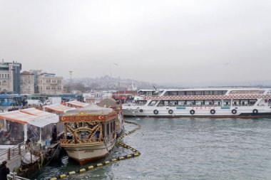 Türkiye, İstanbul, 27 Ocak 2010, İstanbul 'un İstanbul manzarası, İstanbul Boğaz Kanalı - EDITORIAL