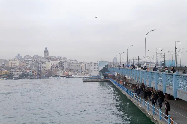トルコ イスタンブール 2010年1月27日 ボスポラス海峡からの街の眺め Editorial — ストック写真