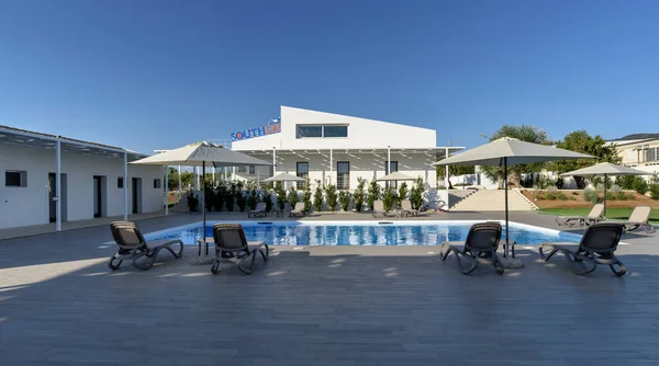 Italy Sicily Modica Ragusa Province July 2017 Hotel Swimming Pool — Stock Photo, Image