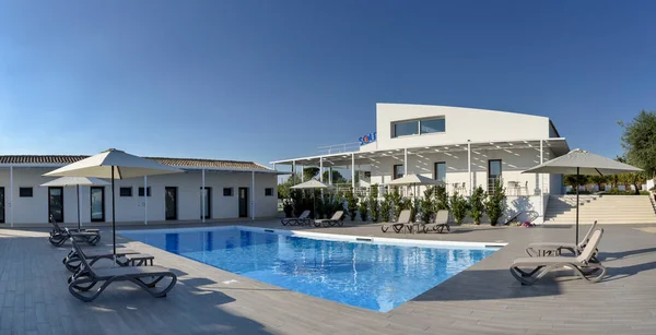 Italia Sicilia Modica Ragusa Luglio 2017 Piscina Dell Hotel Editoriale — Foto Stock