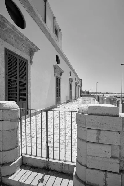 Italy Sicily Mediterranean Sea Donnalucata Ragusa Province Old Stone Houses — Stock Photo, Image