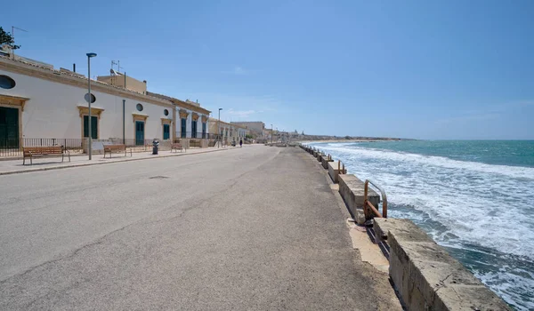 Itália Sicília Mar Mediterrâneo Donnalucata Província Ragusa Antigas Casas Pedra — Fotografia de Stock