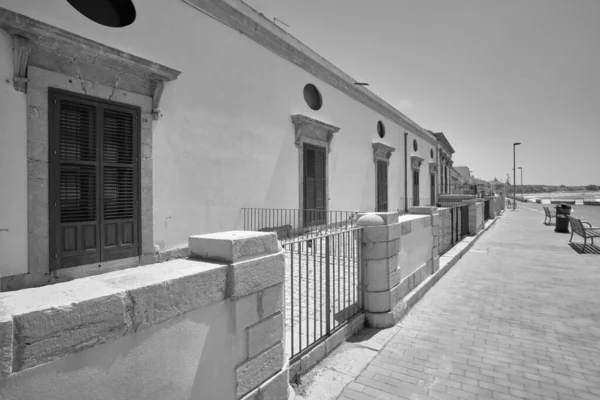 Italy Sicily Mediterranean Sea Donnalucata Ragusa Province Old Stone Houses — Stock Photo, Image