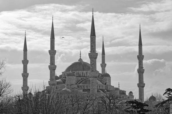 Turquia Istambul Vista Mesquita Imperial Sultanahmet Também Conhecida Como Mesquita — Fotografia de Stock