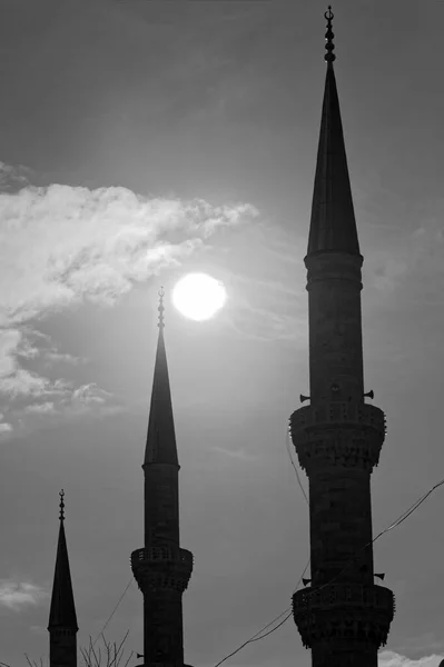 Turquia Istambul Vista Mesquita Imperial Sultanahmet Também Conhecida Como Mesquita — Fotografia de Stock