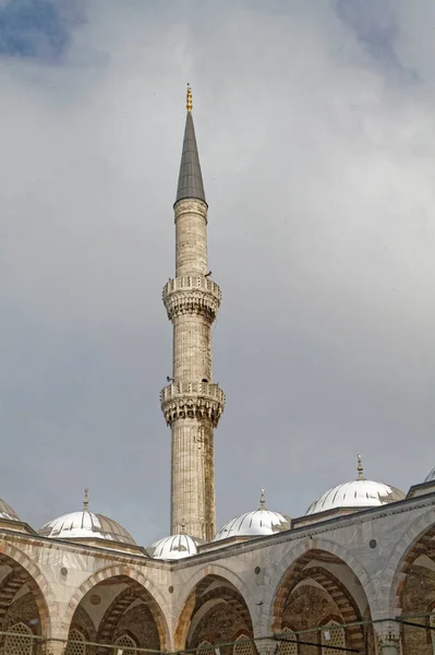 Turquie Istanbul Neige Mosquée Impériale Sultanahmet Également Connue Sous Nom — Photo