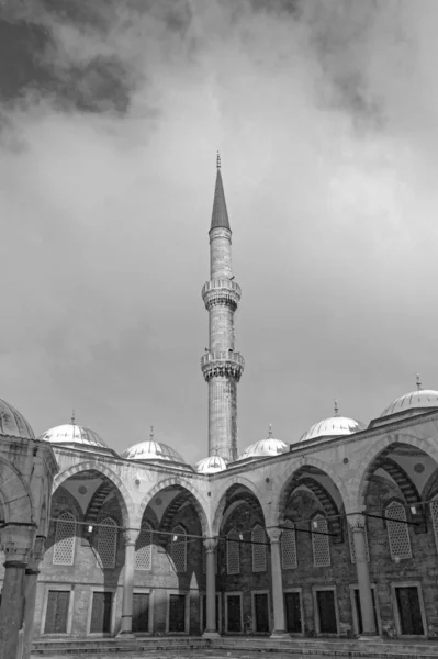 Turquía Estambul Nieve Mezquita Imperial Sultanahmet También Conocida Como Mezquita — Foto de Stock