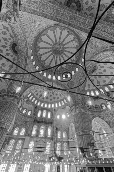 Törökország Isztambul Szultánság Császári Mecset Belseje Más Néven Kék Mecset — Stock Fotó