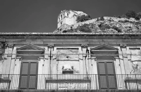 Itália Sicília Scicli Província Ragusa Fachada Barroca Edifício Mosteiro Santa — Fotografia de Stock