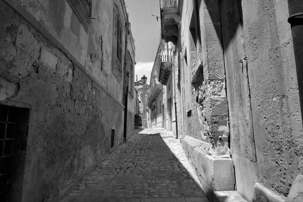 Itália Sicília Scicli Província Ragusa Antigos Edifícios Barrocos Fachada Barroca — Fotografia de Stock